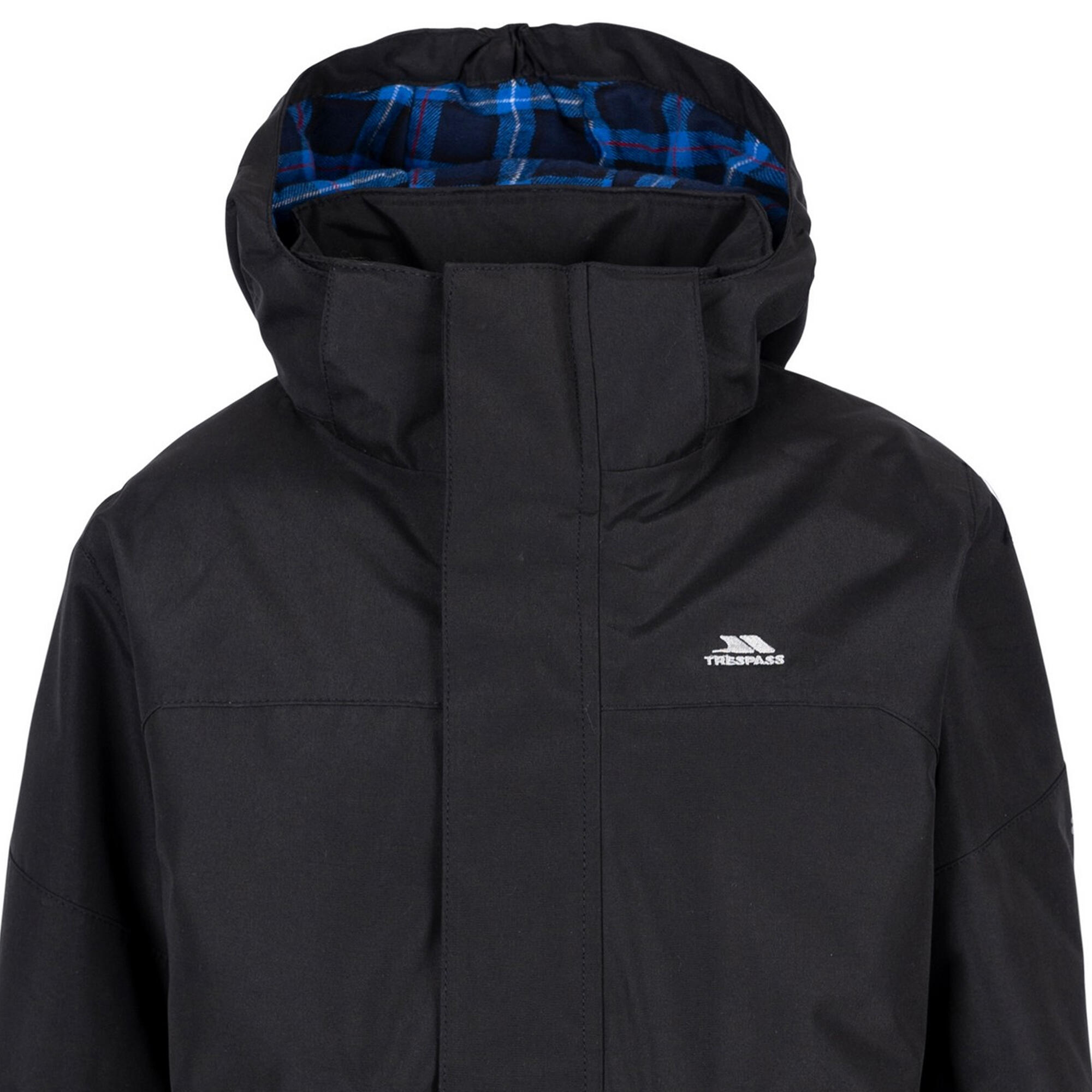 "Lost" Jacke, wasserfest für Jungen Schwarz 3/4