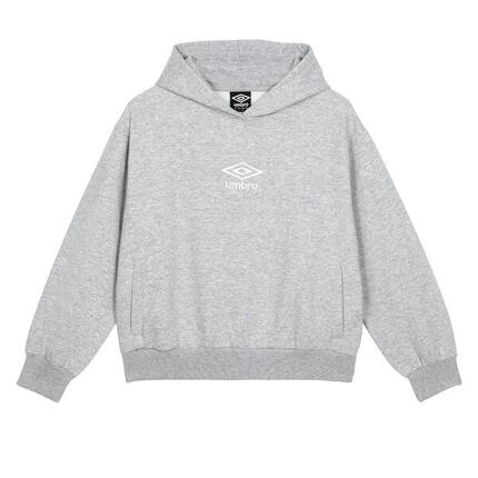 Sweat À Capuche CORE Femme (Gris Chiné / Blanc)