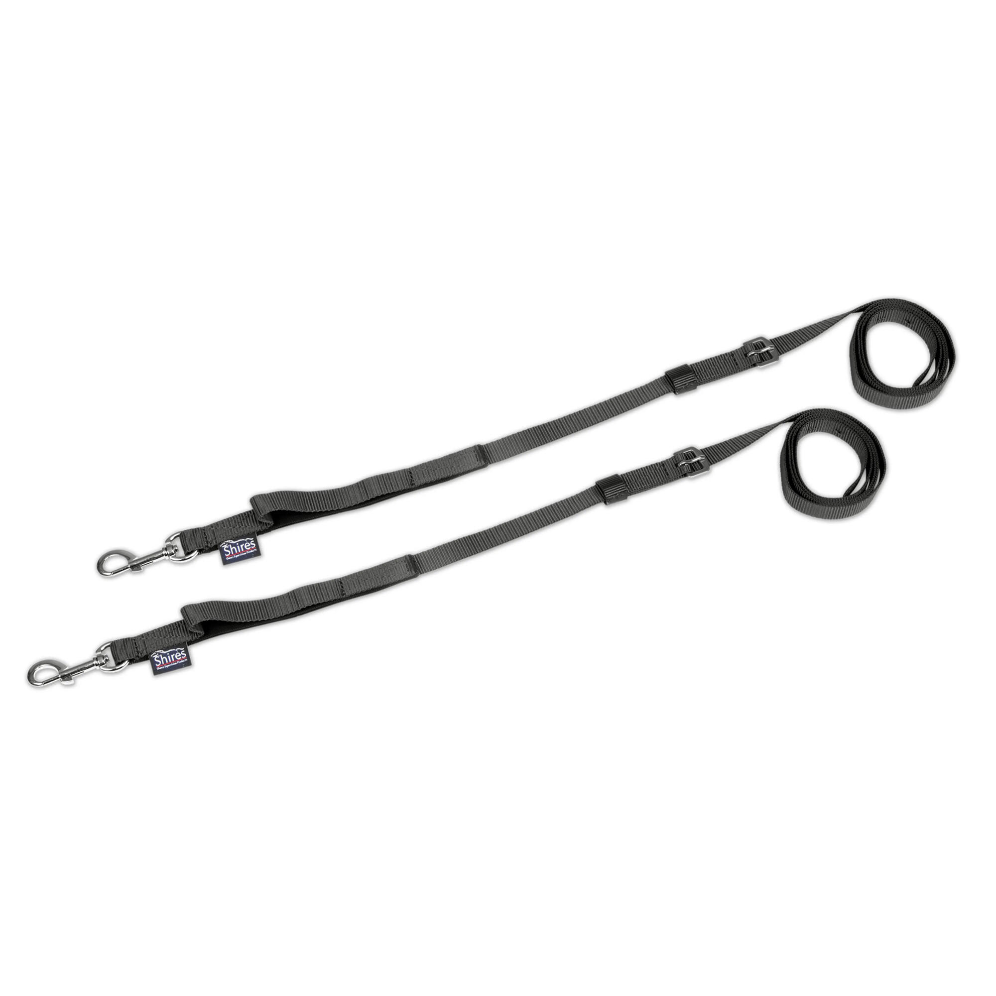 Ausbindezügel, Gurtmaterial, Nylon 2erPack Damen und Herren Schwarz 3/3