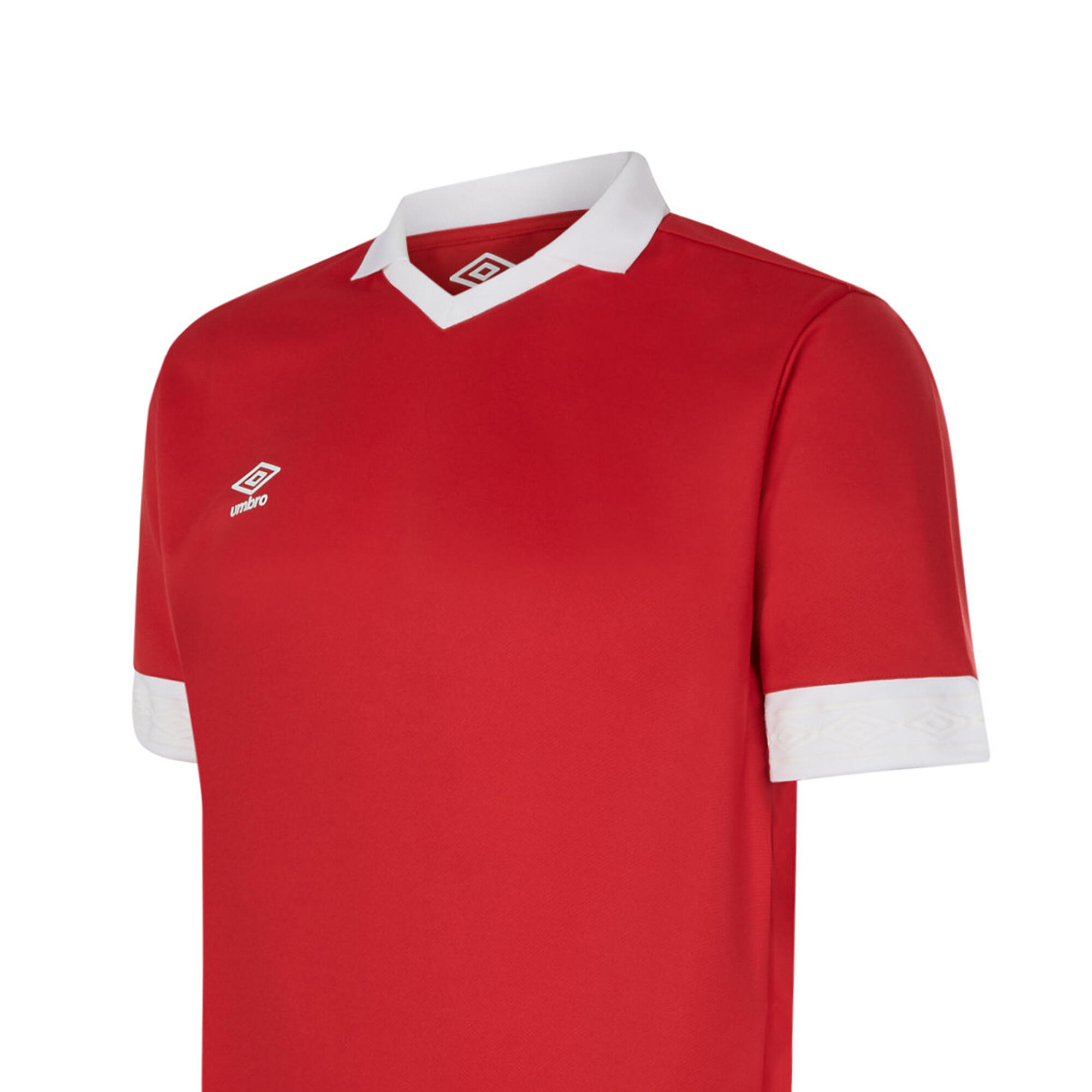 "Tempest" Trikot für kurzärmlig Kinder Zinnoberrot/Weiß 3/3