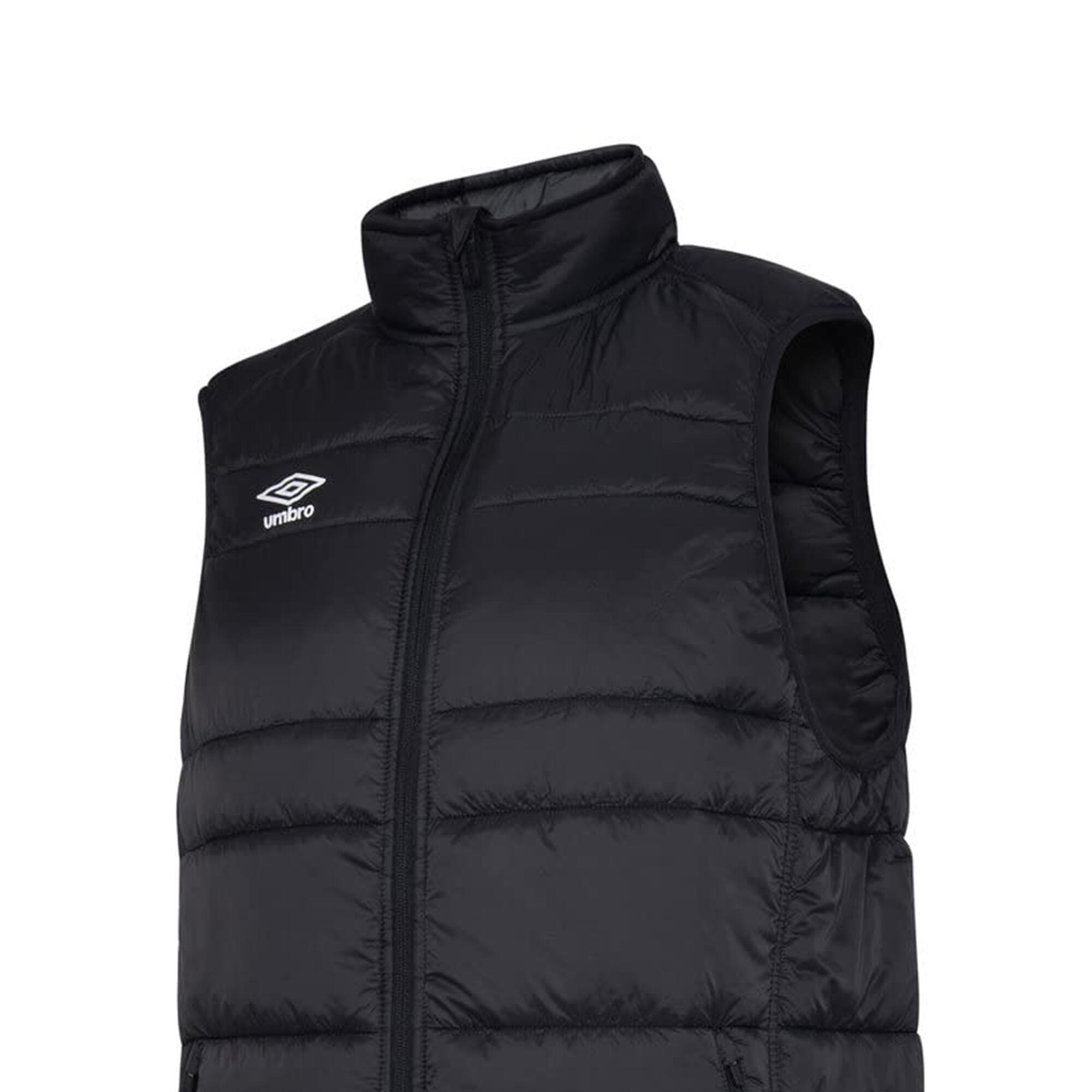 Gilet Uomo Umbro Club Essential Nero Bianco 3/3