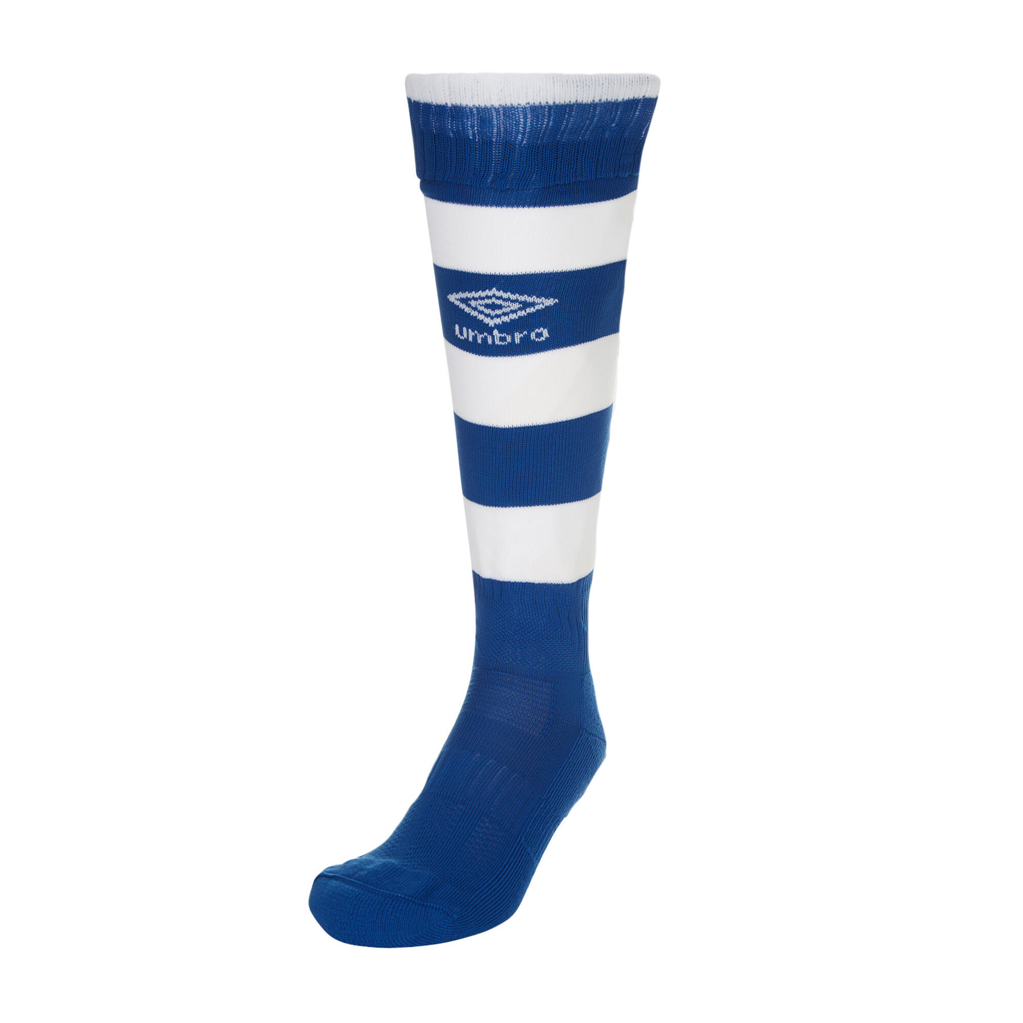 Mens Hooped Sock Leg (New Royal/White) 2/3