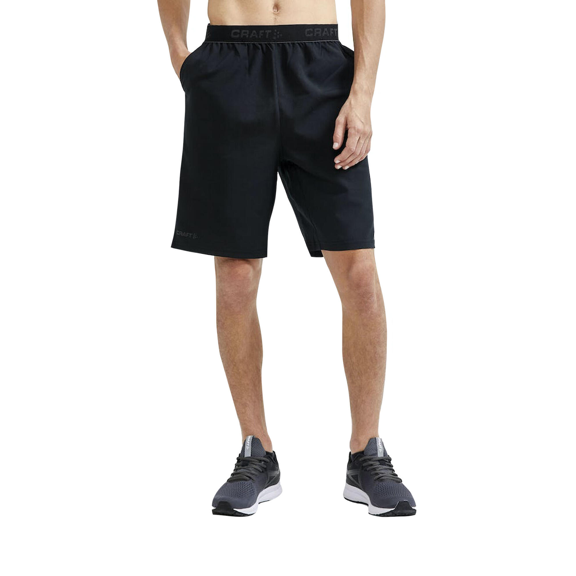 Mens Core Essence Relaxed Fit Shorts (Black) 4/4