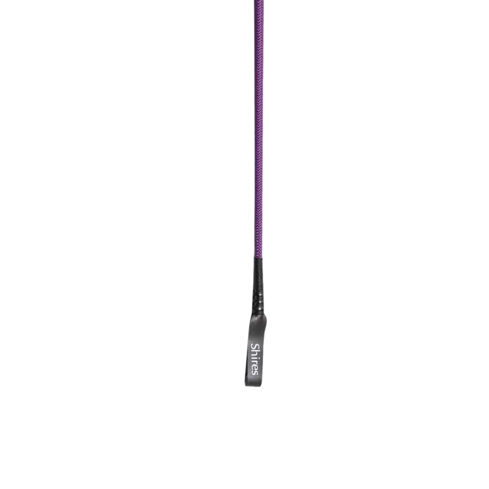 Childrens/Kids Thread Stem Leather Horse Riding Whip (Purple) 3/3