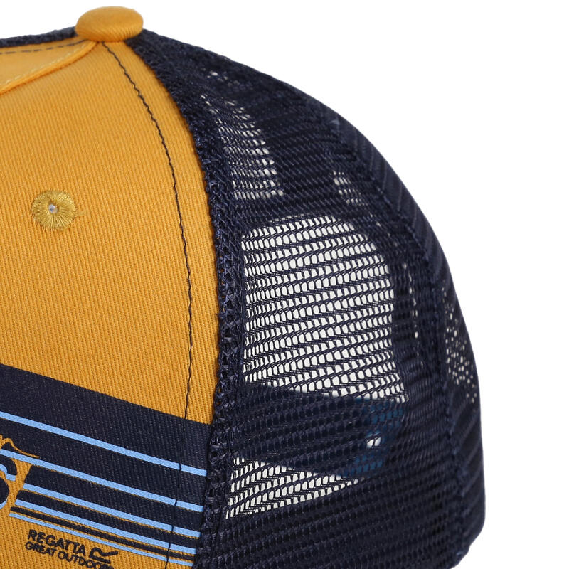 Cappellino Da Camionista Bambini Regatta Tuyler Giallo Oro Blu Navy