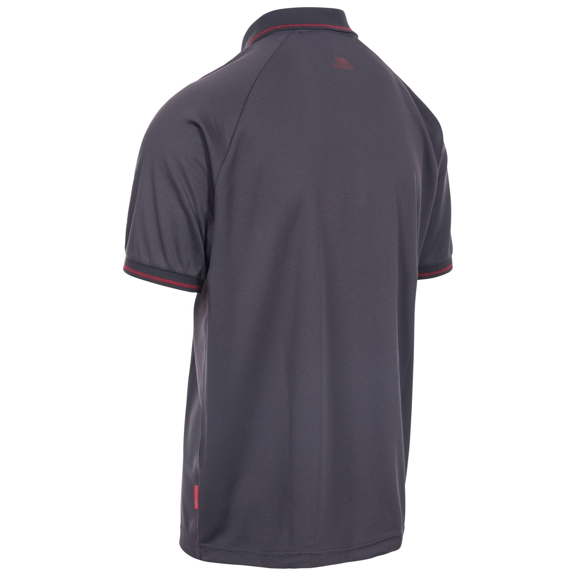 Heren Bonnington Polo Top (Donkergrijs) 2/5