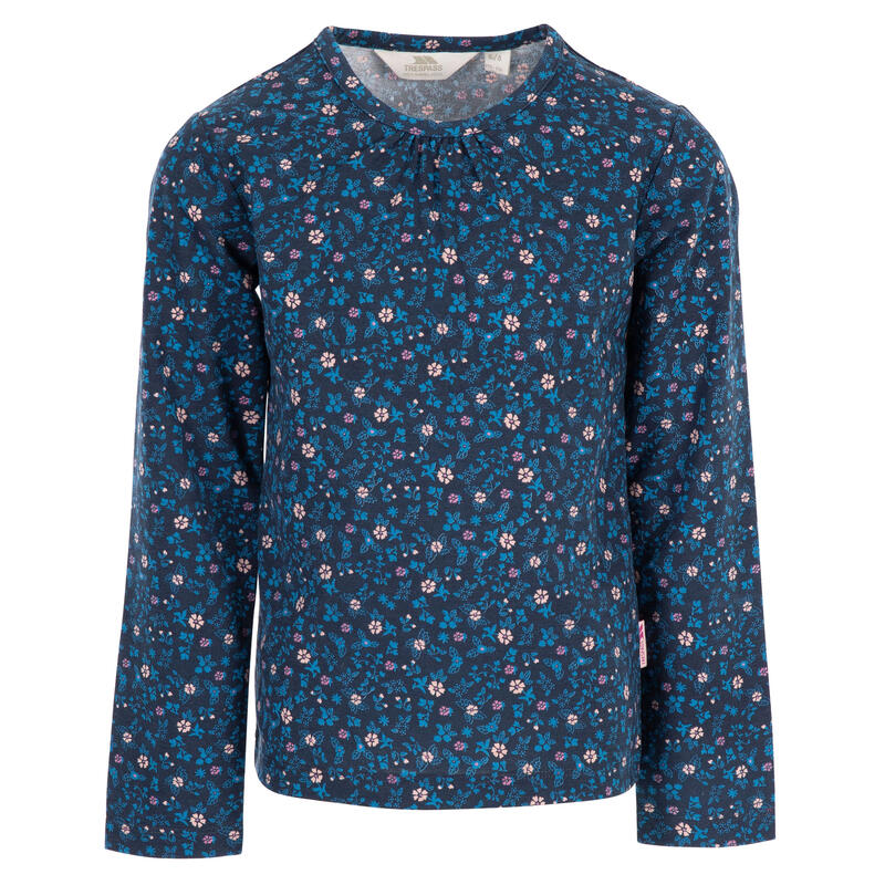 Tshirt PROCEEDS Fille (Bleu marine / Rose)