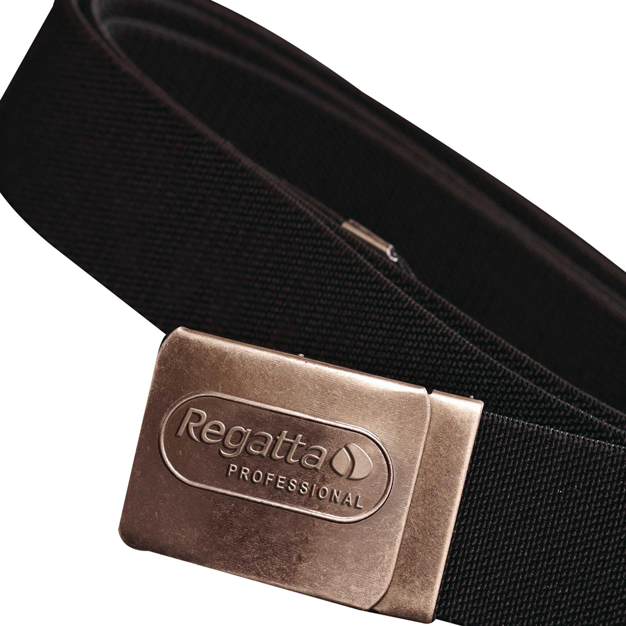 Mens Premium Workwear Belt With Stretch (Black) 3/4