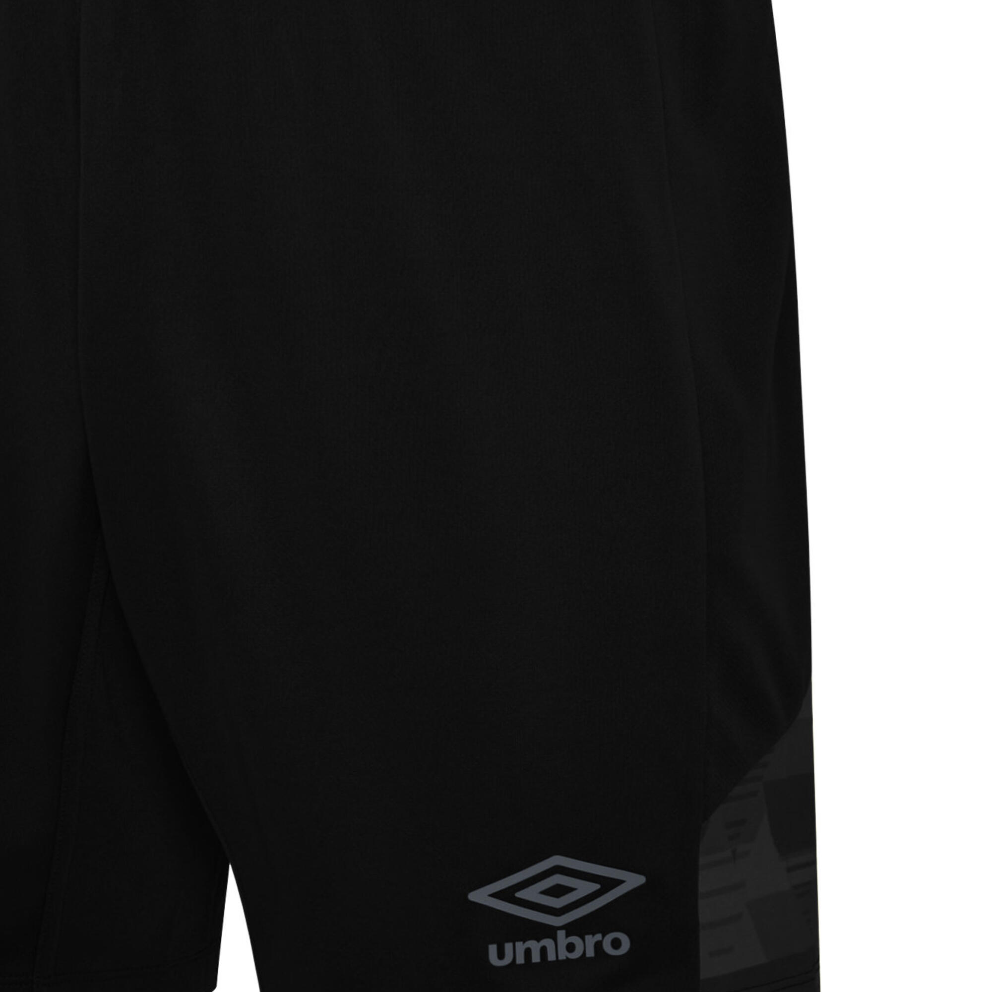 Childrens/Kids Vier Shorts (Black/Carbon) 2/3