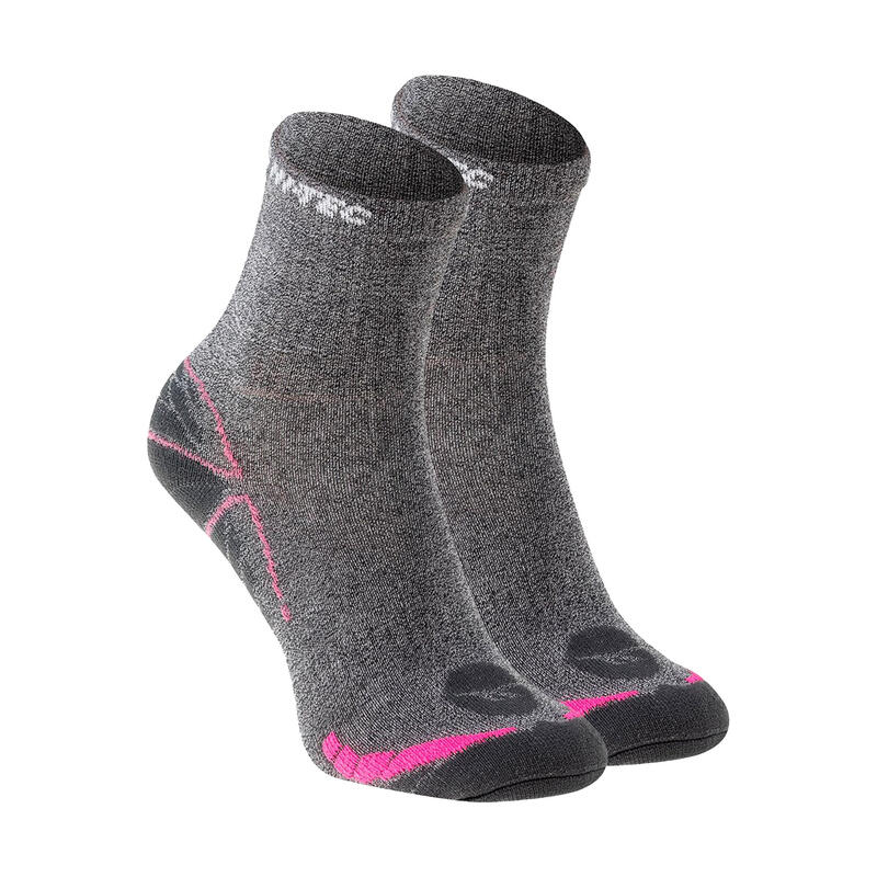 Calzini Adulto Unisex Hi-Tec Raseno Grigio Rosa Fucsia