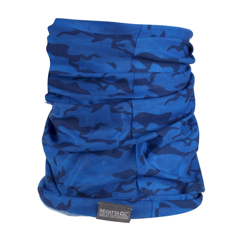 Kinder/Kids Camo Snood (Keizerlijk Blauw)