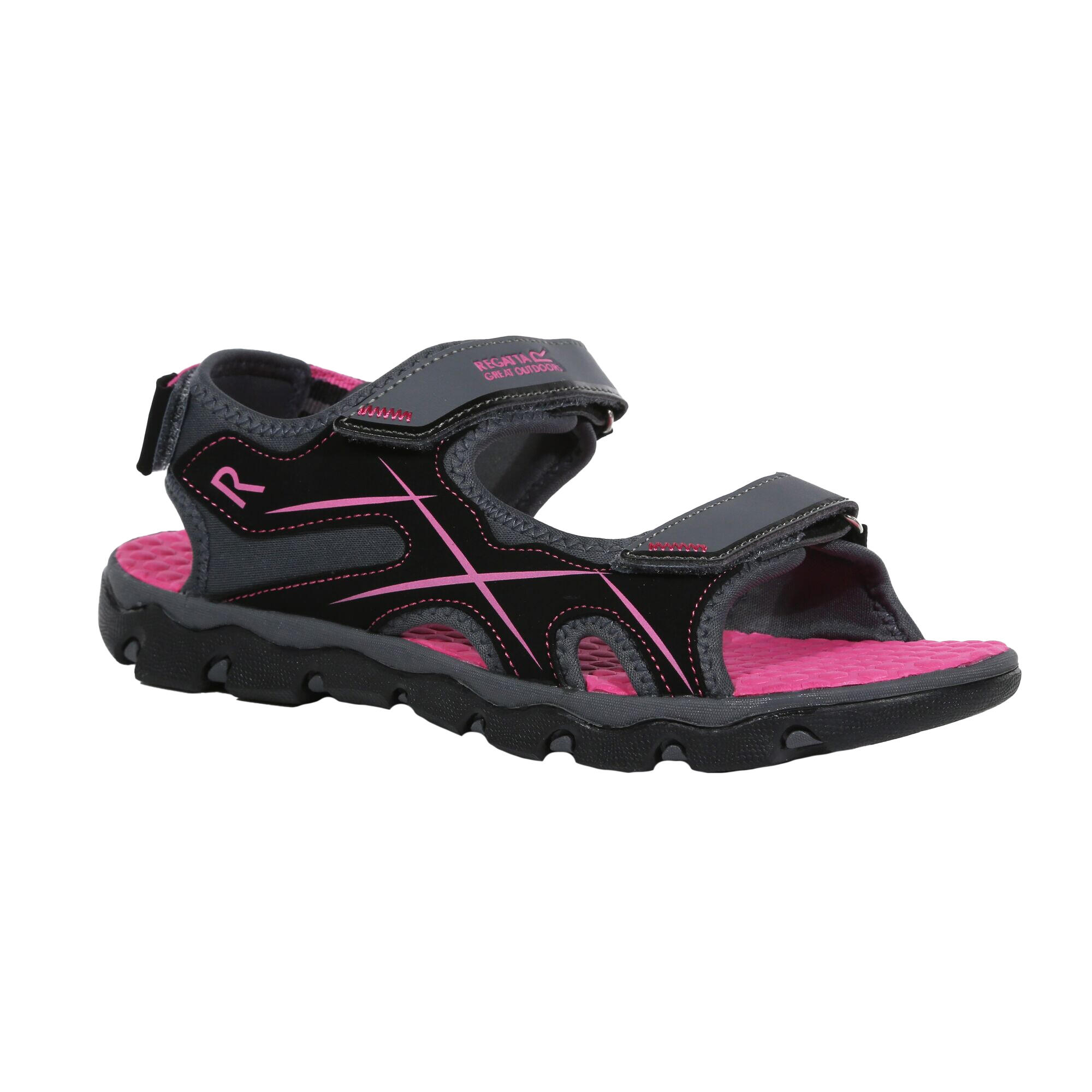 Boys' KOTA DRIFT sandals (Grey/pink)