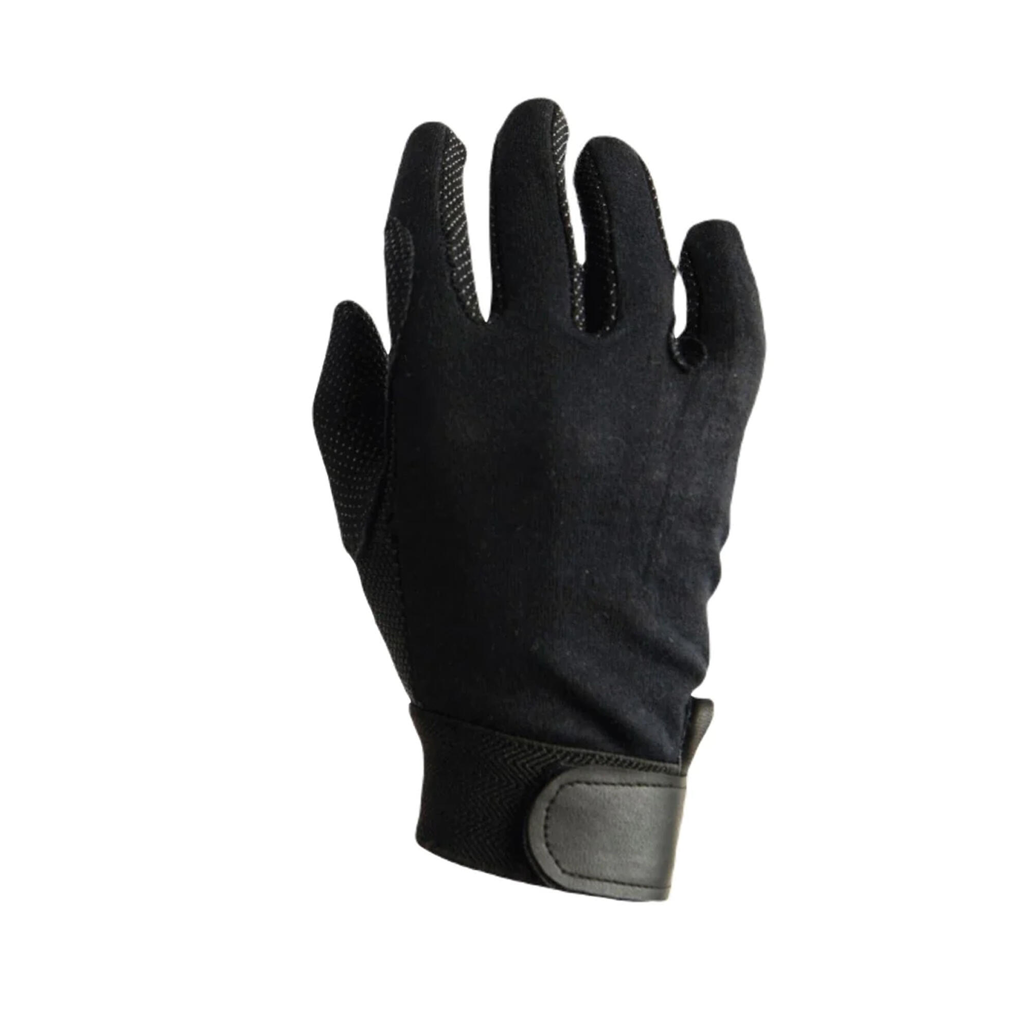 Gants Équitation Enfant (Noir) 2/3