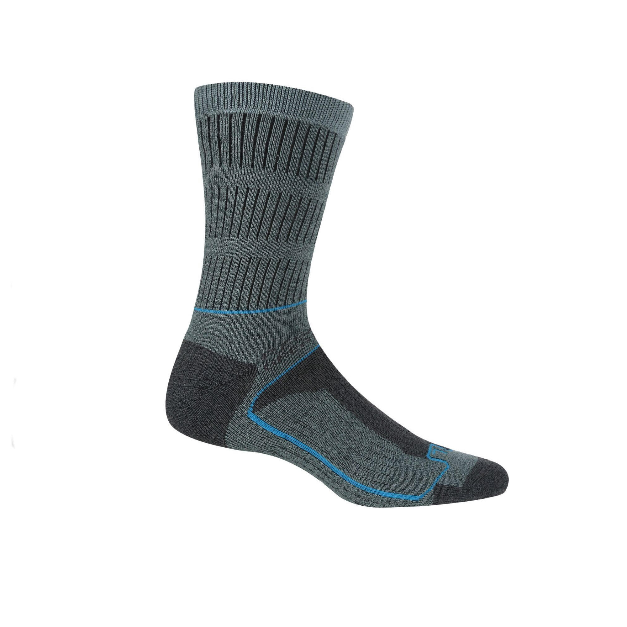 Chaussettes Pour Bottes SAMARIS SEASON Femme (Gris Bleu / Bleu Vif) 2/4