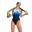 Speedo Womens Placement Digital Fixed Crossback Black/True Navy/Cobalt Pop/White