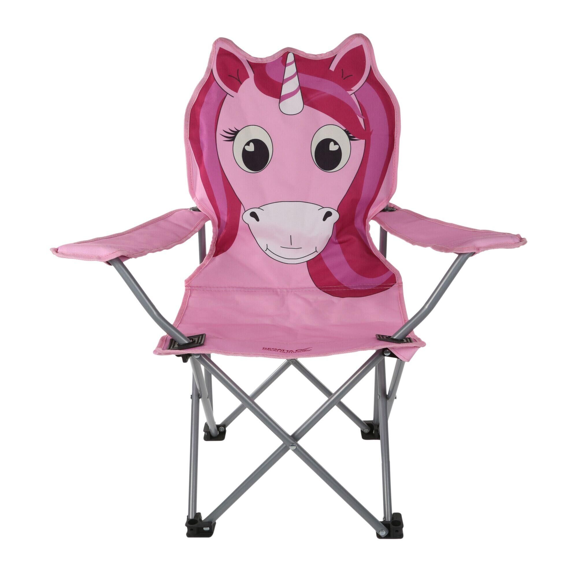 REGATTA Great Outdoors Childrens/Kids Animal Camping Chair (Light Pink/Dark Pink/White)