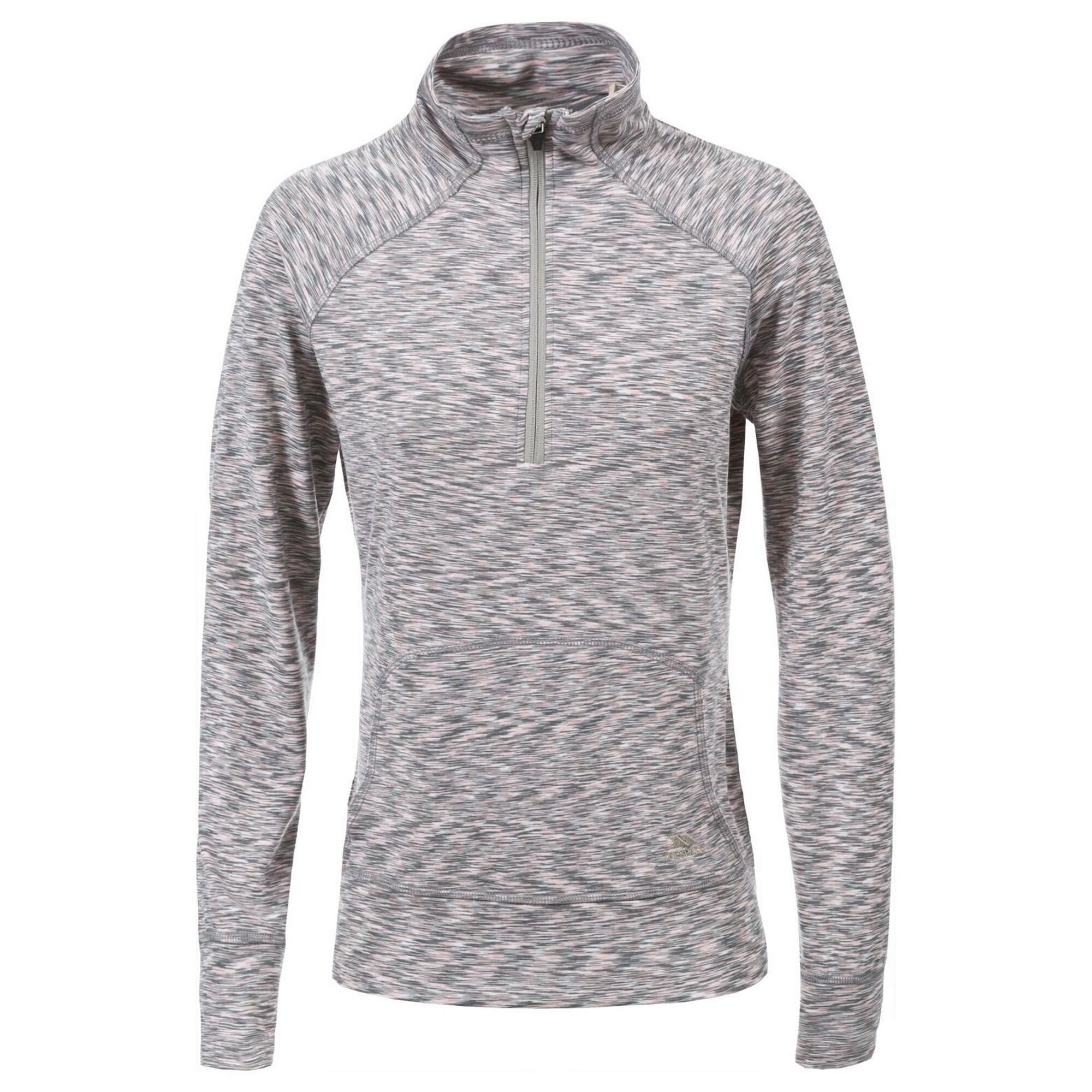 TRESPASS Moxie Maglia In Pile Con Cerniera Donna Trespass Grigio Chiaro