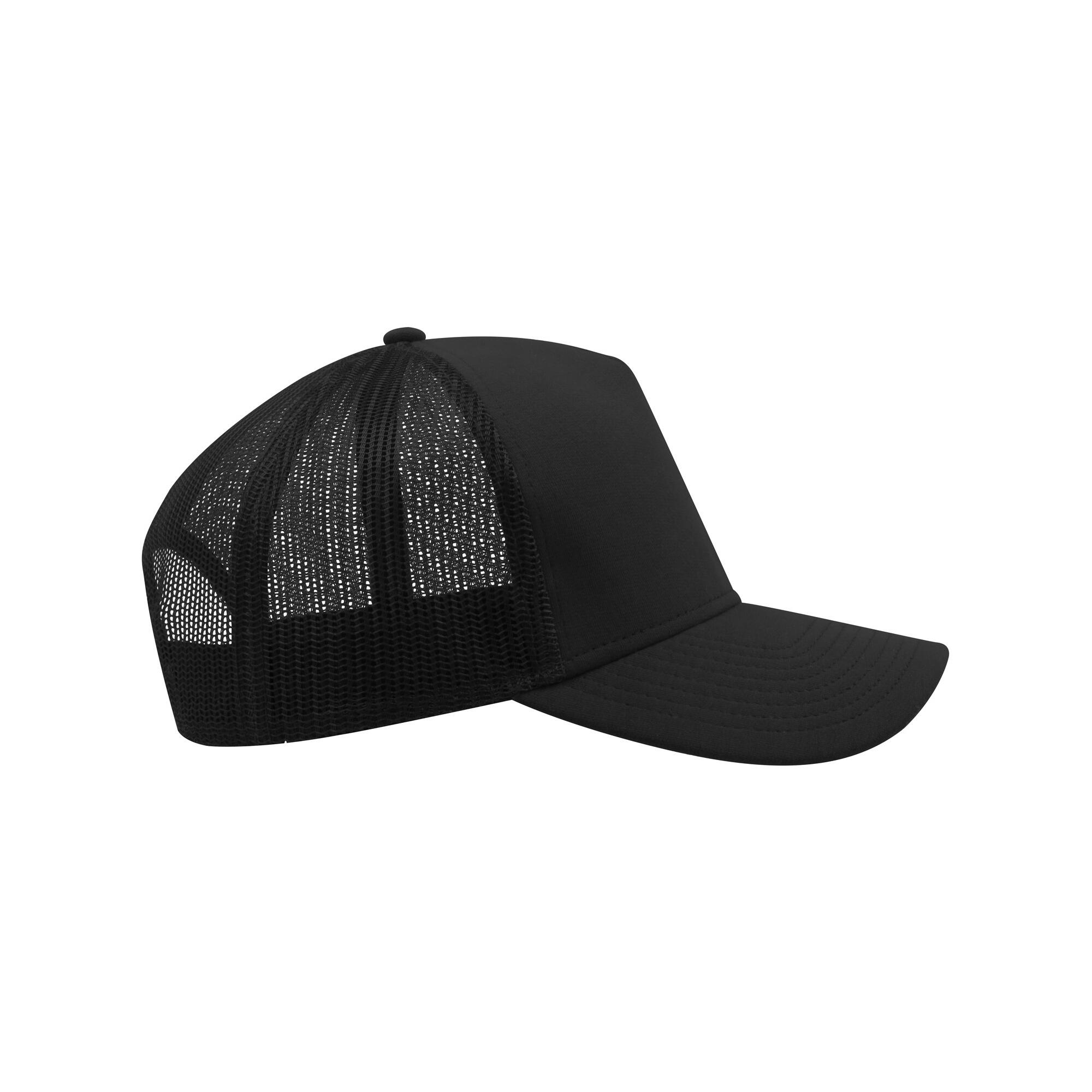 Rapper Jersey Mid Visor Trucker Cap (Black) 3/3