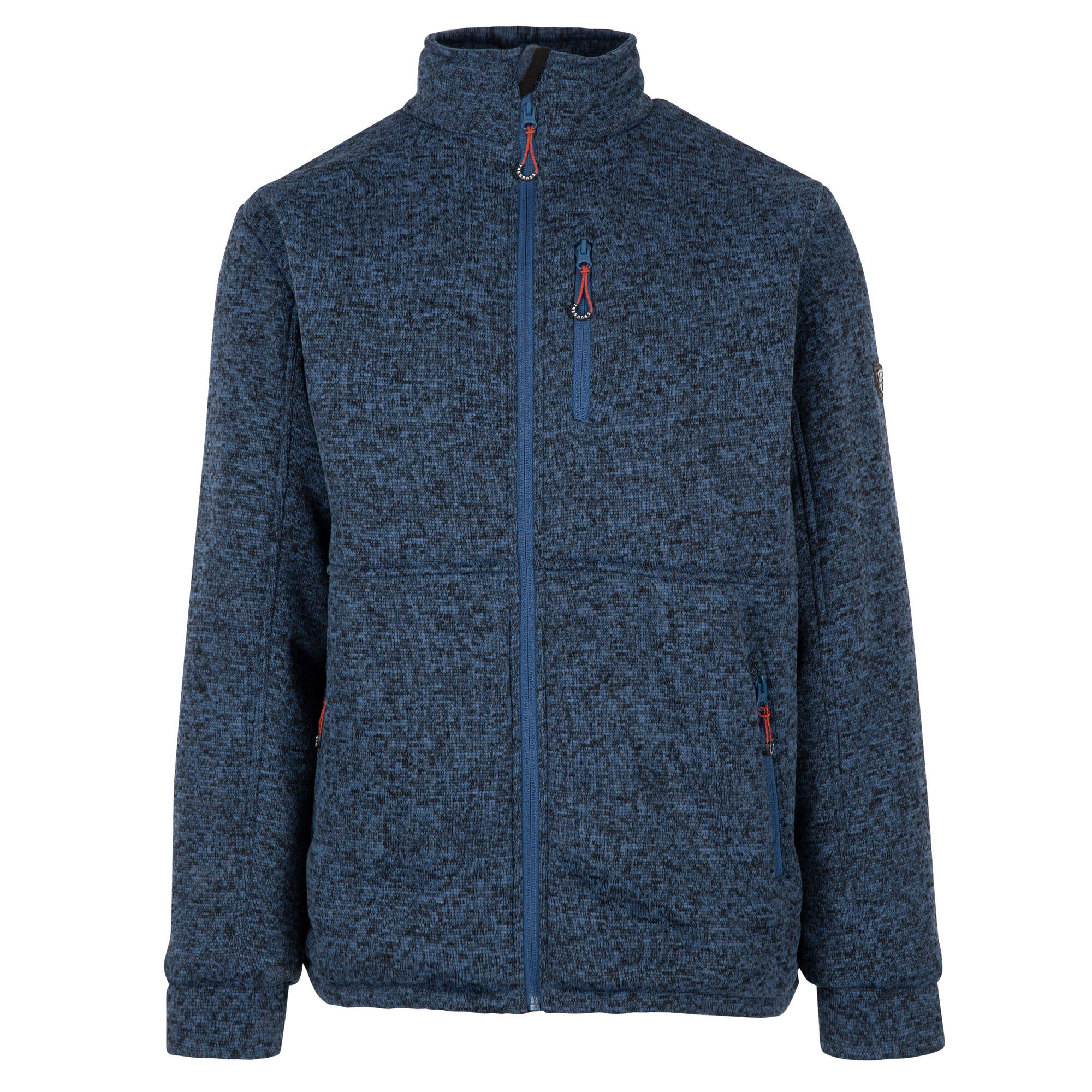 TRESPASS Mens Ampney Marl Fleece Jacket (Smokey Blue)