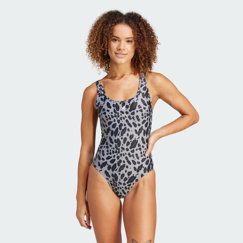 Maillot de bain imprimé animal dos en U Essentials