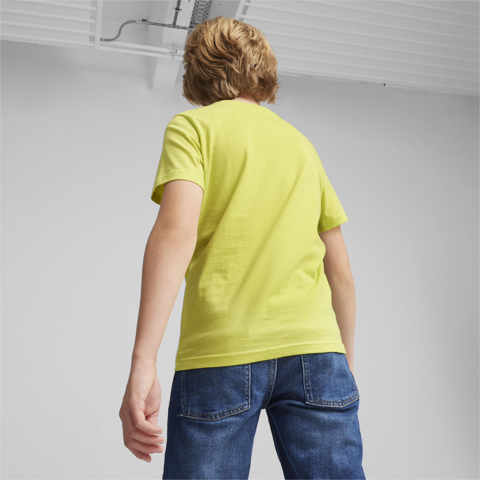 T-shirt PUMA POWER Enfant et Adolescent PUMA Lime Sheen Green 3/5