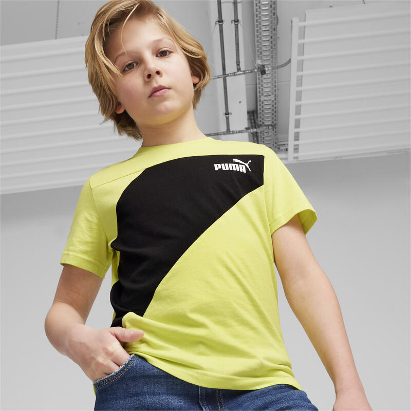 T-shirt PUMA POWER Enfant et Adolescent PUMA Lime Sheen Green