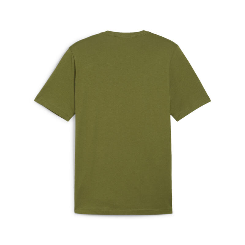 Essentials T-shirt met klein logo voor heren PUMA Olive Green