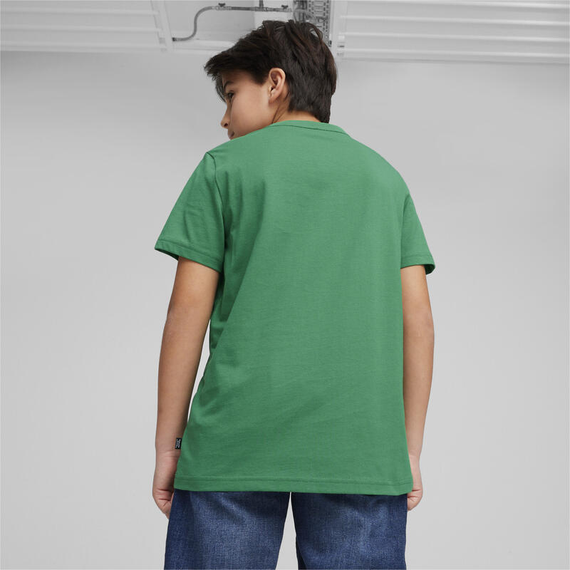 T-shirt Essentials+ Two-Tone Logo da ragazzo PUMA Archive Green