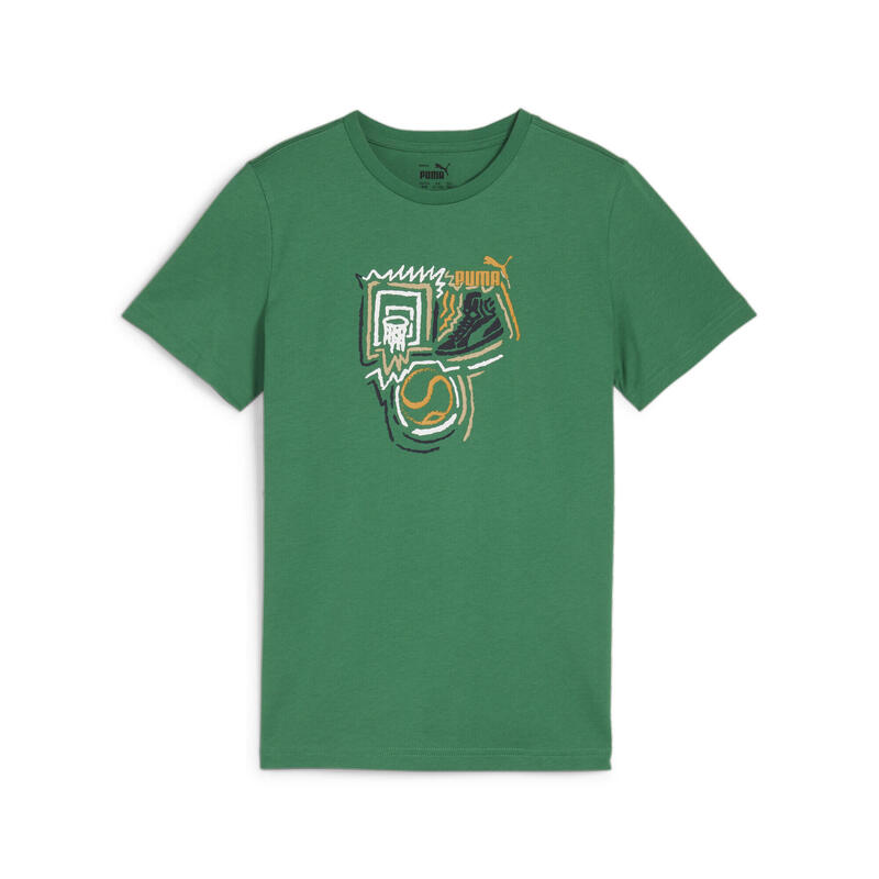 T-shirt à imprimé Year of Sports Enfant et Adolescent PUMA Archive Green