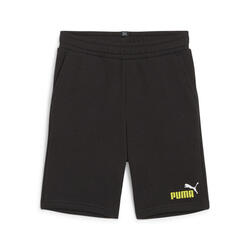 Shorts Niño Essentials+ Two-Tone Logo PUMA Black Lime Sheen