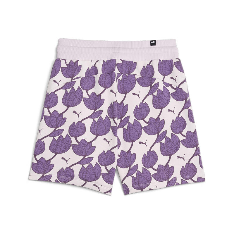 BLOSSOM Shorts mit Blumenmuster Damen PUMA Grape Mist Purple