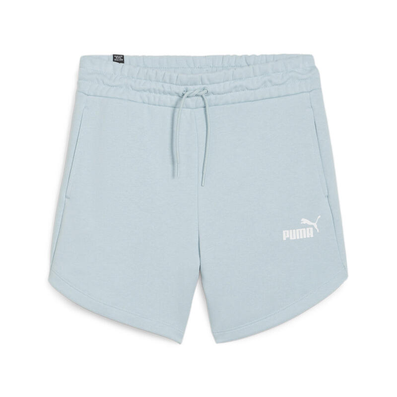 Essentials short met hoge taille voor dames PUMA Turquoise Surf Blue