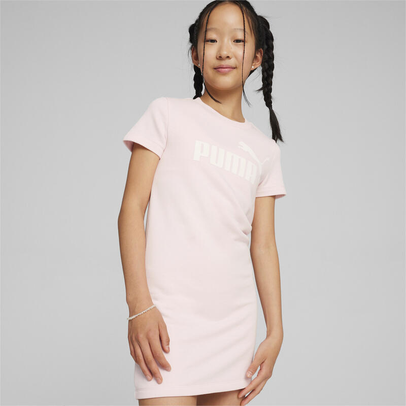Essentials+ Logo jurk voor jongeren PUMA Whisp Of Pink