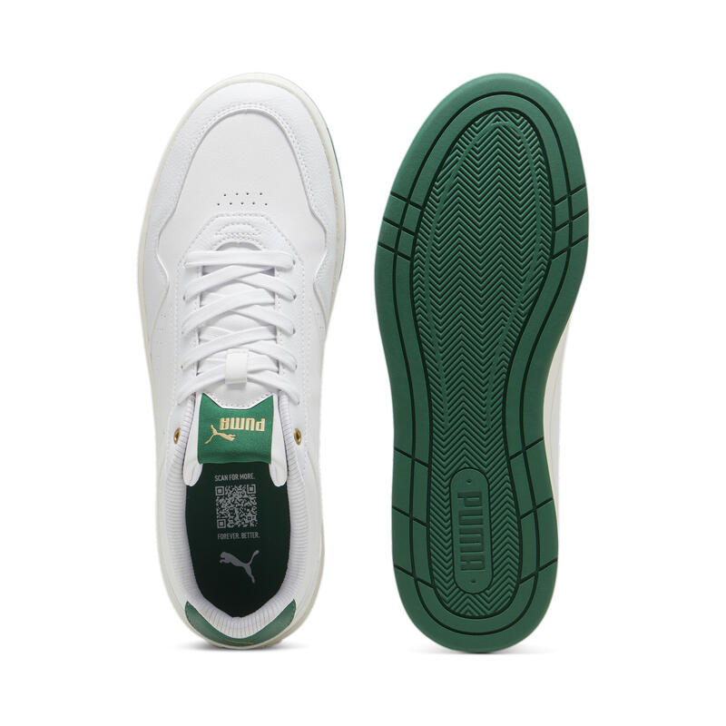 Court Classic Sneakers Erwachsene PUMA White Vine Gold Green