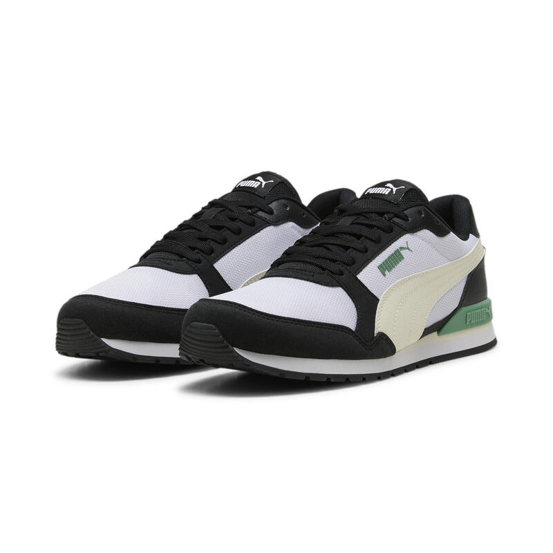 Sneakers en mesh ST Runner v3 PUMA White Alpine Snow Black Archive Green