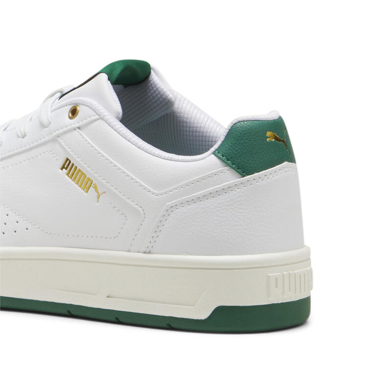 Court Classic Sneakers Erwachsene PUMA White Vine Gold Green