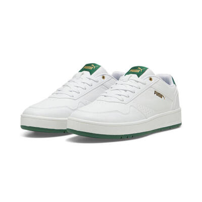 Zapatillas Court Classic PUMA White Vine Gold Green