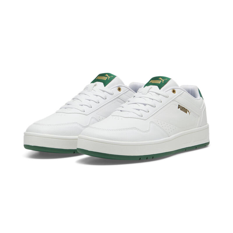 Court Classic Sneakers Erwachsene PUMA White Vine Gold Green