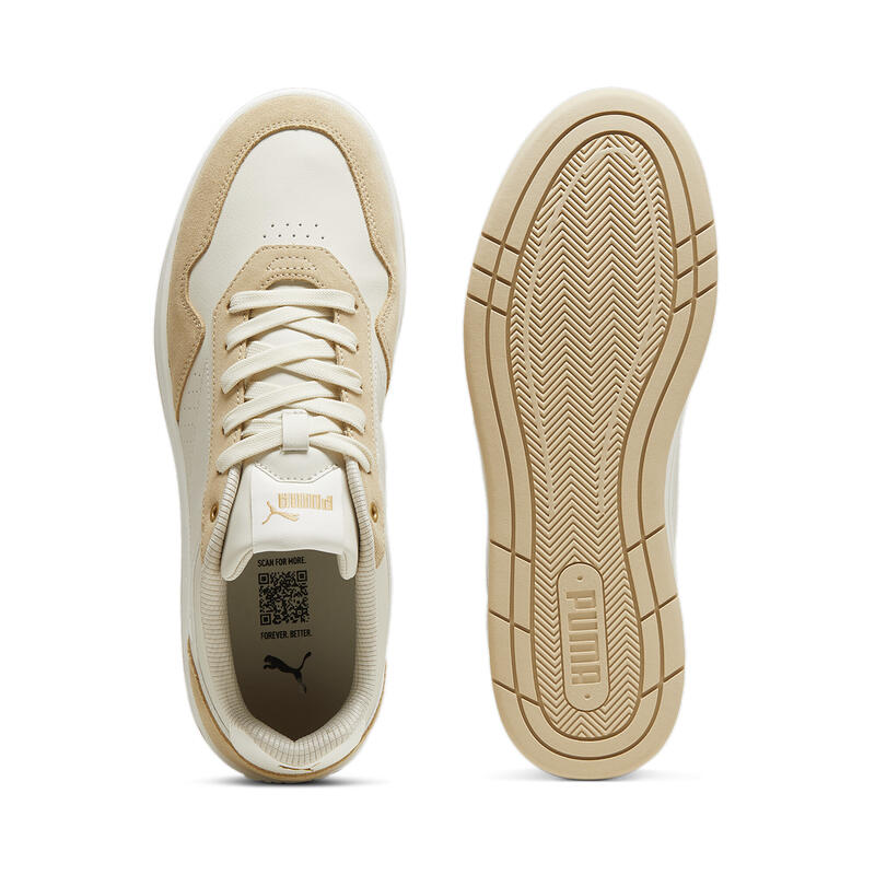 Sneakers Court Classic Suede PUMA Alpine Snow Toasted Almond White Beige