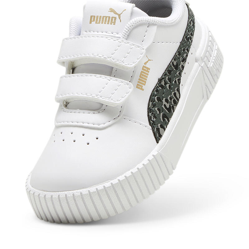 Baskets à scratch Carina 2.0 Animal Update Bébé PUMA White Mineral Gray Gold