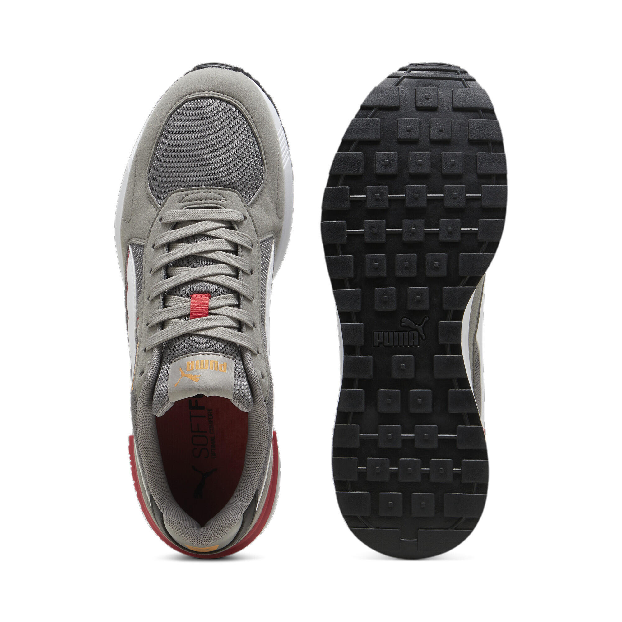 Sneakers Graviton PUMA Stormy Slate White Club Red Ginger Tea Gray 4/7