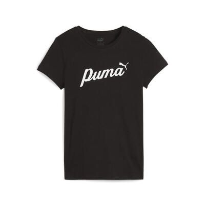 Ess+ script t-shirt voor dames puma archive green