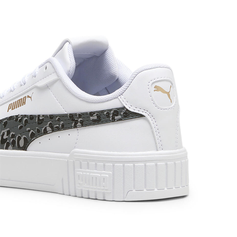 Młodzieżowe sneakersy Carina 2.0 Animal Update PUMA White Mineral Gray Gold