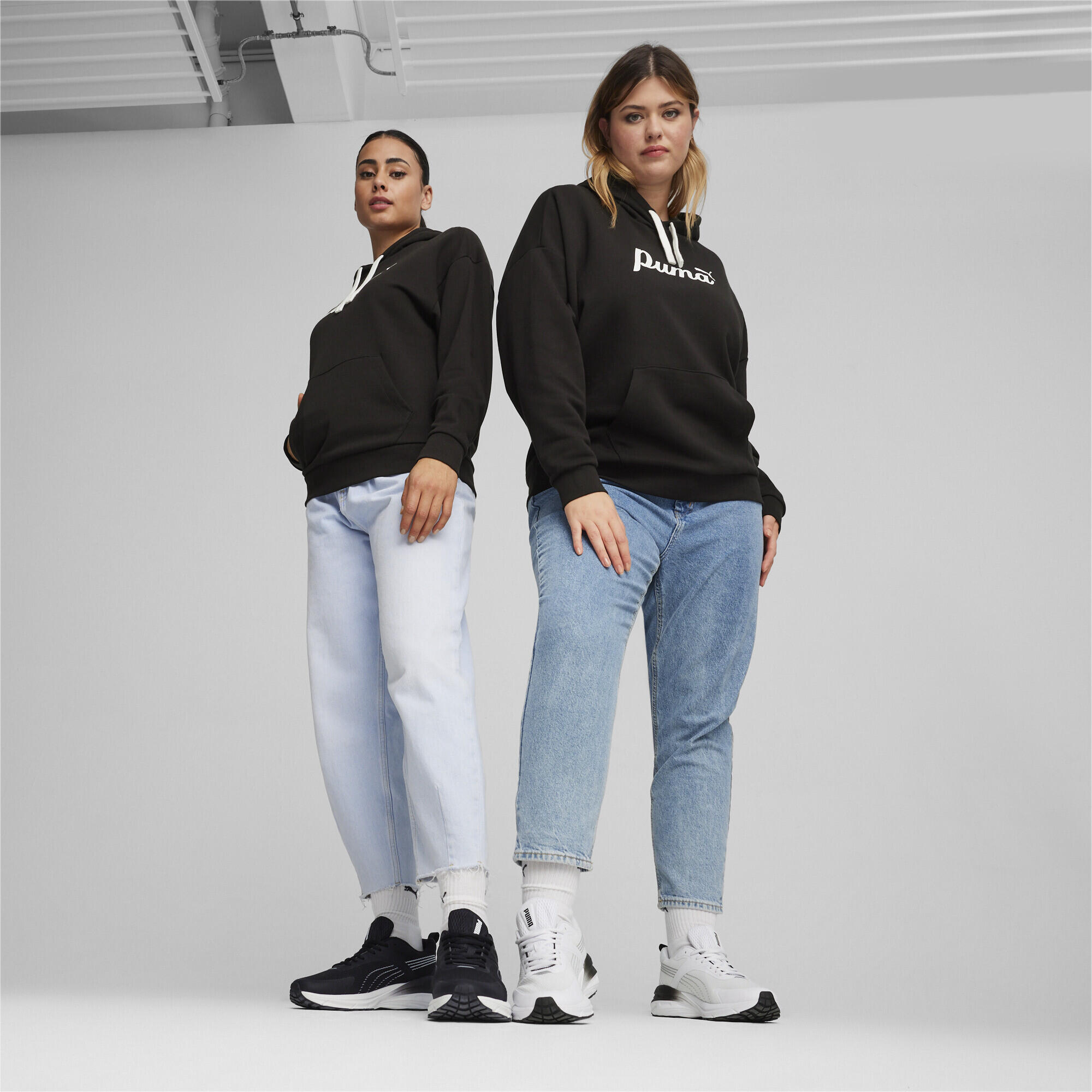 Hoodie Script ESS+ Femme PUMA Black 2/6