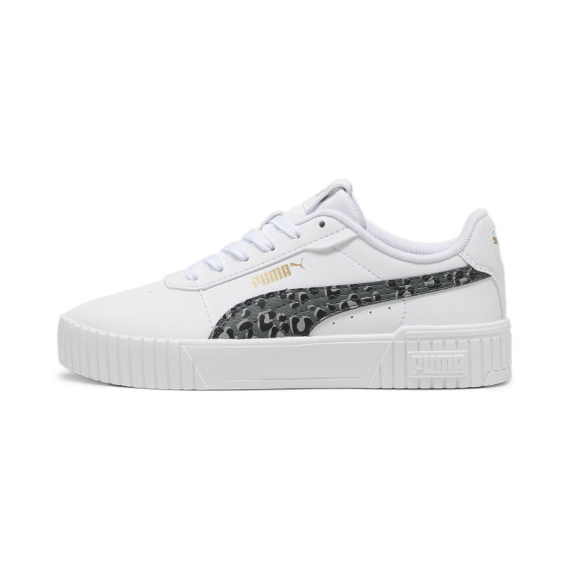 Carina 2.0 Animal Update sneakers voor kinderen PUMA White Mineral Gray Gold