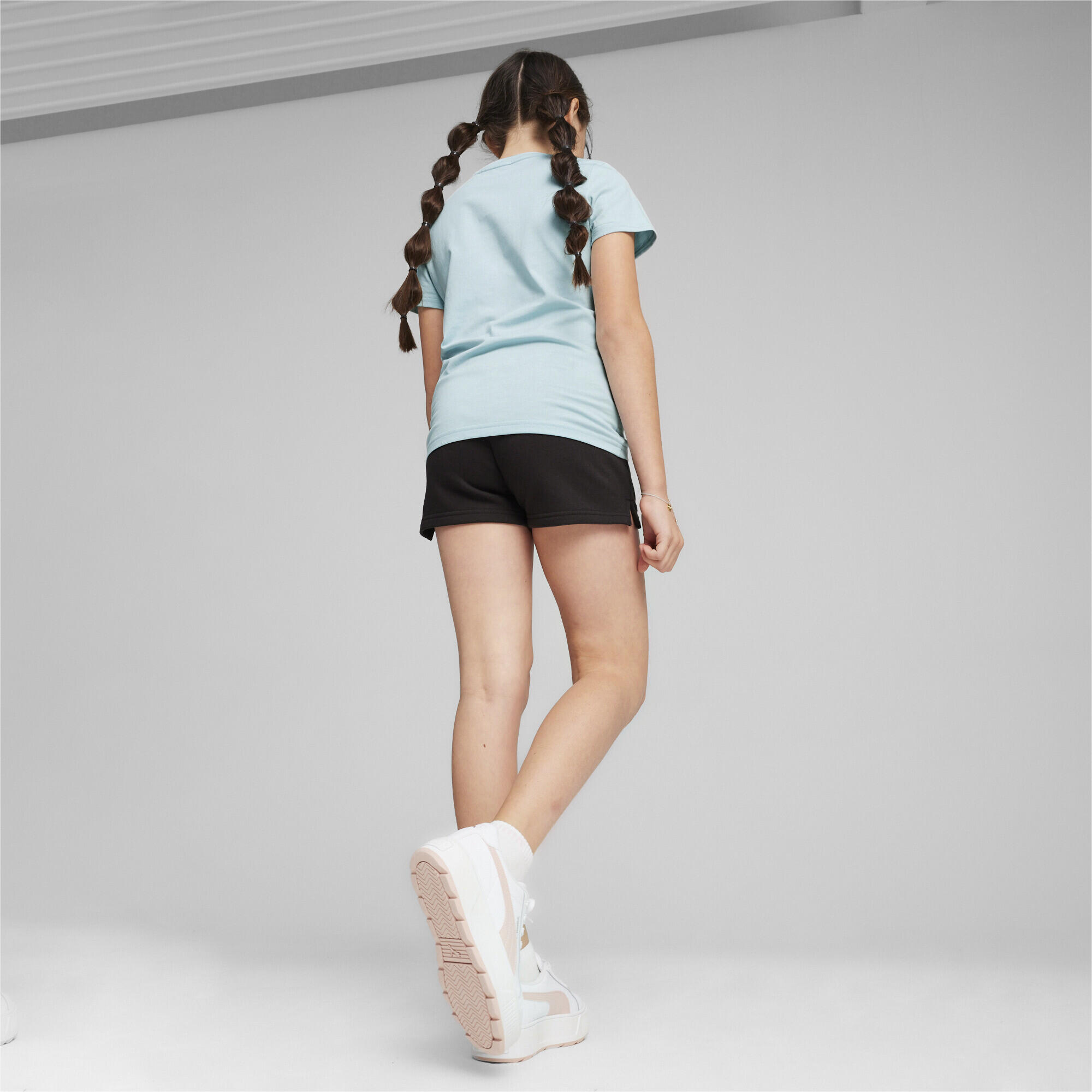 Conjunto de camisola e calções com logótipo para jovens PUMA Turquoise Surf Blue 4/5