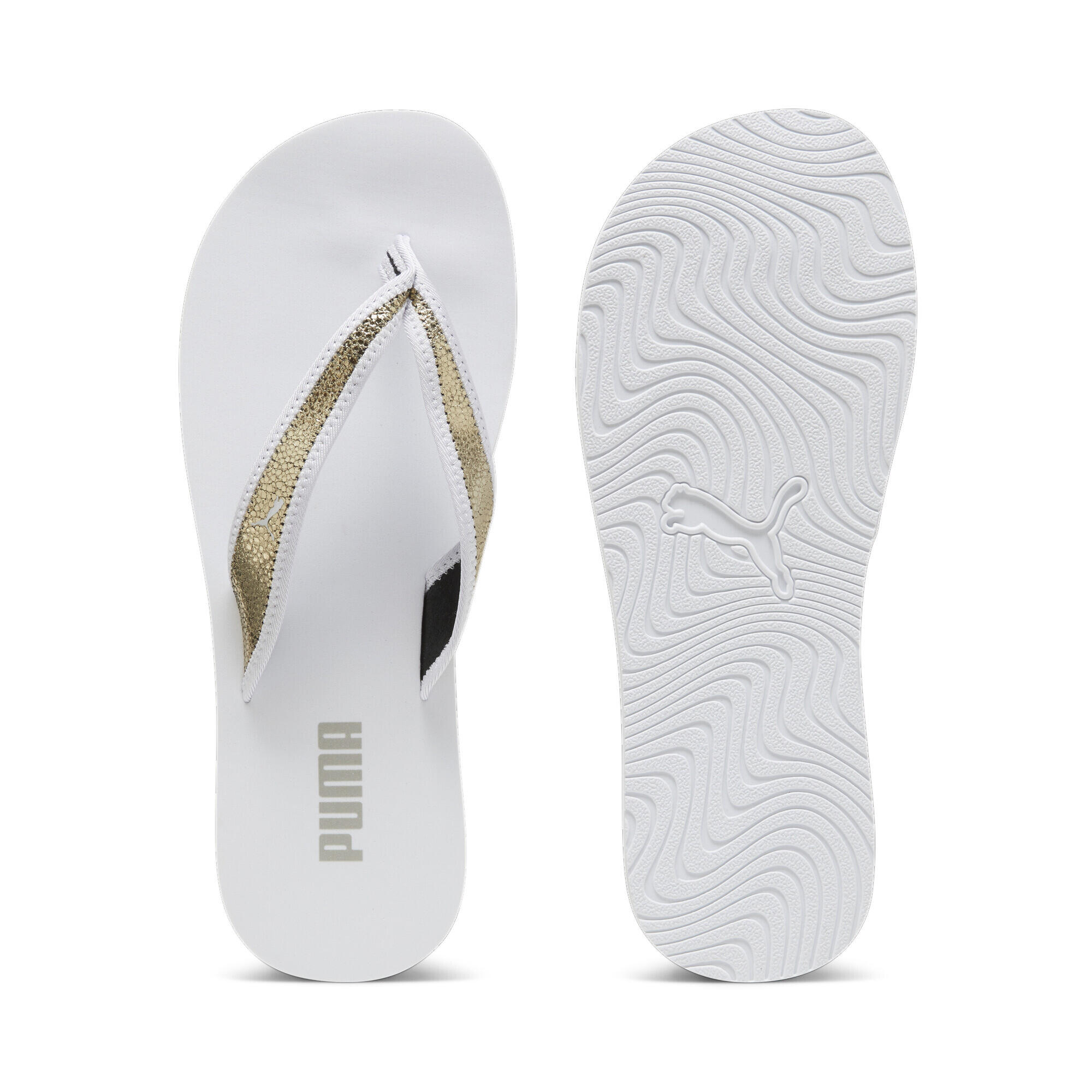 Claquettes Sandy Flip Femme PUMA White Gold 3/15