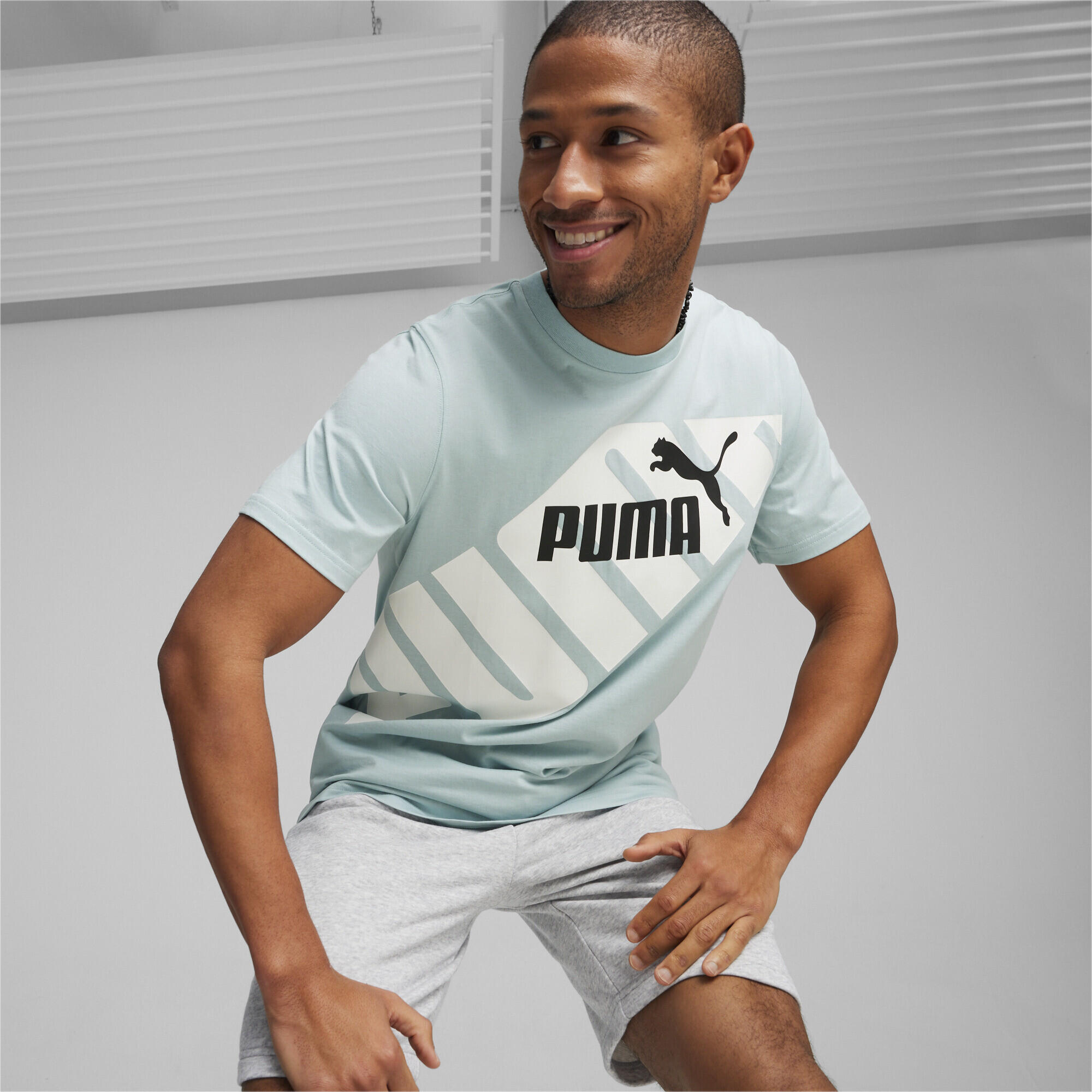 PUMA POWER T-shirt met print voor heren PUMA 3/6
