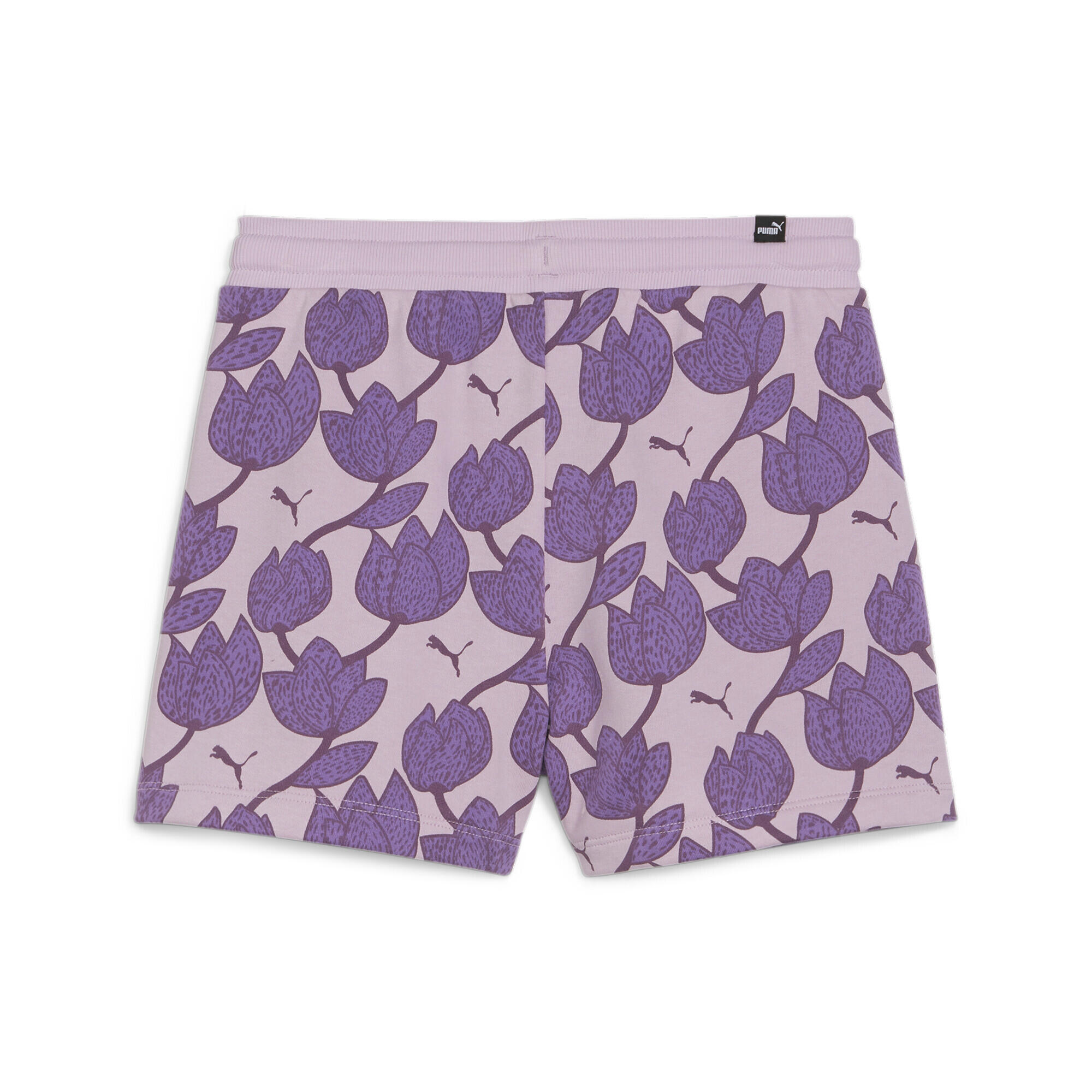 Shorts ESS+ BLOSSOM da bambina PUMA Grape Mist Purple 5/5