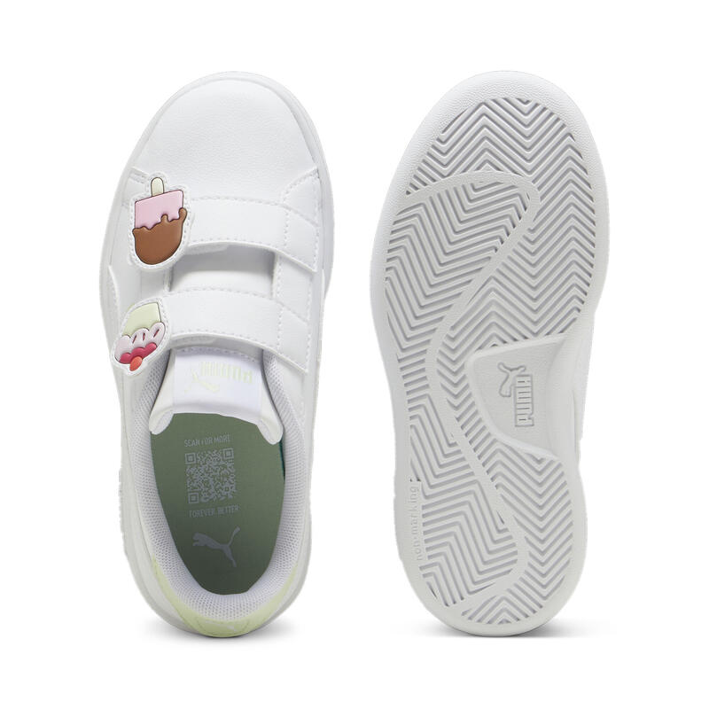 Dívčí tenisky Smash 3.0 Badges PUMA White Green Illusion